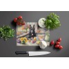 Decorating Easter German Shepherd Glass Cutting Board