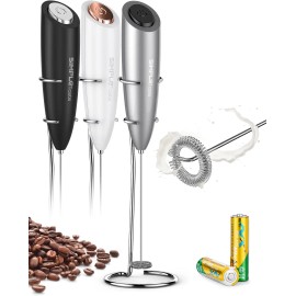 SIMPLETaste Milk Frother Handheld Battery Operated Electric Foam Maker
