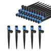 M METERXITY 25-Pack Drip Irrigation Emitters, 5"/13mm Drippers with Stake