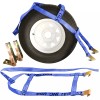 RuggedTow TWO Blue DEMCO Car Basket Straps w/ Ratchets Tow