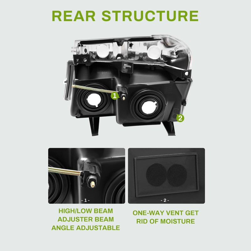 AUTOSAVER88 Headlights Assembly Compatible with 2004-2012 Chevy Colorado GMC Canyon,