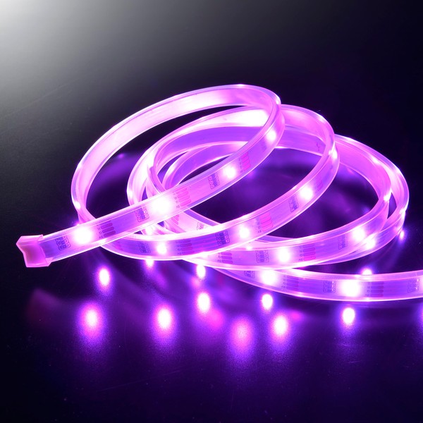 Ohm Electric NIT-ALA6TU15V 06-1800 OHM LED Tape Light Torchiere Light Color Changing RGB Illumination LED USB Powered String Lights String Lights Tape Length 3.9 ft (1.5 m) Double Sided Tape Magnet for Ceilings Hallways Kitchen Shops Home Decor