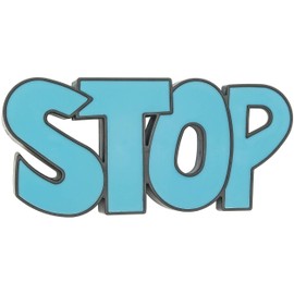 Stop Door Stopper Wedge, Blue - Fairly Odd Novelties - Funny Home, Office, Dorm Room Accessory Gift