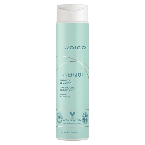 Joico InnerJoi Hydrate Shampoo | For Dry Hair & Scalp | Sulfate & Paraben Free | Naturally-Derived Vegan Formula | 1.7 oz
