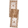 SARO LIFESTYLE Lakshmi Collection Beaded Table Runner 16" x 72"