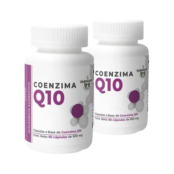 x2 Pasiguaro Vitaminas Y Minerales Coenzima Q10 60 Cápsulas Por