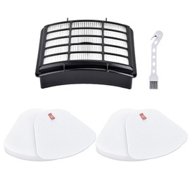 1+2 Filter Replacement Set for Shark Navigator Lift-Away Upright Vacuum Cleaners – Compatible with NV350, NV351, NV352, NV355, NV356, NV360, NV370, UV440, UV540 – Compare to XFF350 & XHF350