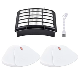 1+2 Filter Replacement Set for Shark Navigator Lift-Away Upright Vacuum Cleaners – Compatible with NV350, NV351, NV352, NV355, NV356, NV360, NV370, UV440, UV540 – Compare to XFF350 & XHF350