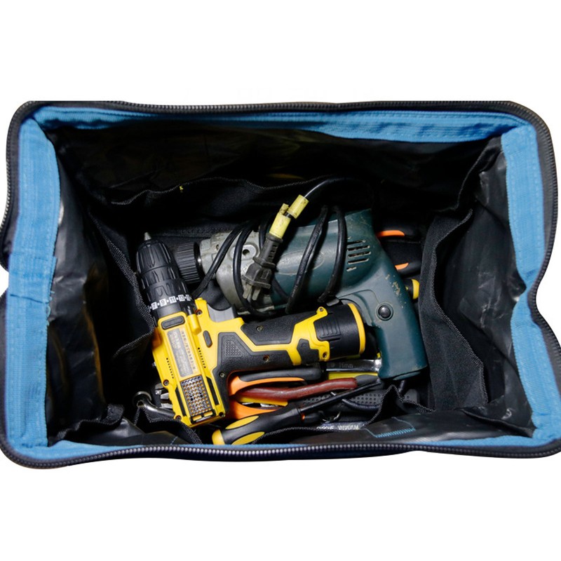 Tool Bag Wide Mouth Large Capacity Waterproof Handbag Oxford Cloth