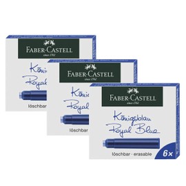 Faber-Castell Faber-Castell 185506 - Tintenpatronen Standard (3er Pack (Königsblau), Standard)