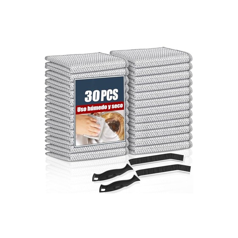 30PCS Trapos de Limpieza de Alambre Multiusos, Trapos de Alambre
