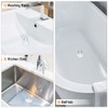 sourcing map Rubber Sink Plug, Drain Stopper Clear Blue Fit