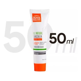 Protector Solar Facial Maya Solar All Natural Sunscreen Derma FPS 50+ Antiedad 50ml