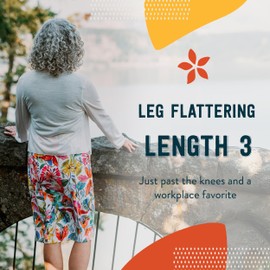 RipSkirt Hawaii Length 3 - Wrap Skirt for Women - Quick Dry Swim Cover-Up with Side Pocket - Lightweight for Beach, Travel and Casual Wear (Wildflower Watercolor, Medium)