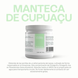 Manteca de Cupuaçu 100 g | Hidratación Profunda Prolongada | Calma Piel Sensible | Mejora Elasticidad y Barrera | Reparación Capilar Antifrizz