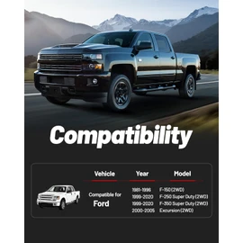 EVIL ENERGY 2" Front Leveling Lift Kit Compatible with 1981-1996 F150 2WD, 1999-2020 F250 F350 Super Duty 2WD, 2000-2005 Excursion 2WD, 2 inch Strut Spring Spacers with 3/4" Stud Extenders Black