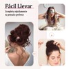 2 Piezas Extension de Cabello Moño Desordenado, Cabello Postizo Natural,