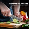 KEEMAKE Kitchen Utility Knife, 5 Inch Chef Knife, 67-Layer Damascus