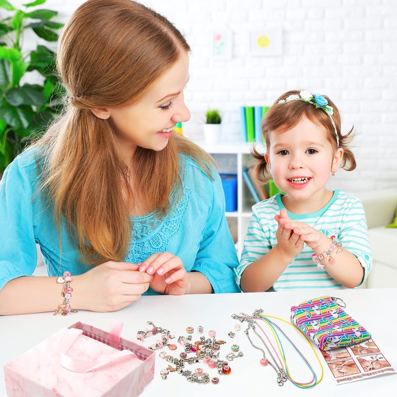 CICIGETI Charm Bracelet Making Kit for Girls, Jewellery Making Kit
