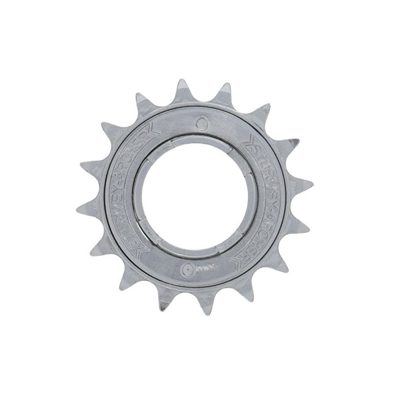 SunRace 16 Teeth Free Wheel for Chain - Chrome, 1/2