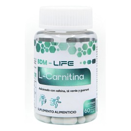 BDM-LIFE L-Carnitina Cpsulas con Cafena T Verde Guaran Sin Sabor 60 Unidades                                                                          