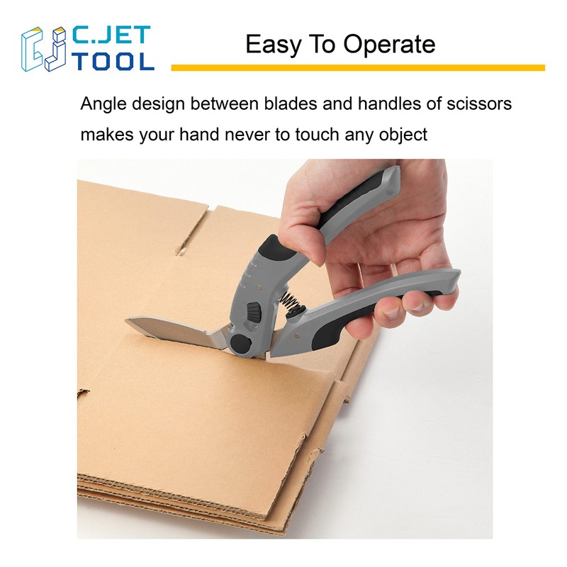 C.JET TOOL 10" Heavy Duty Scissors, Carpet Cutter, Industrial Scissors,