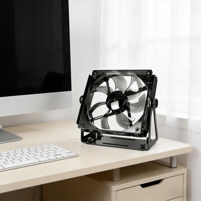 VORZOKISPL Computer Fan Stand - 120mm 140mm PC Fan Desk