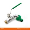 Calido Tap, 1/2 Inch Ball Valve with Garden Hose Coupling,