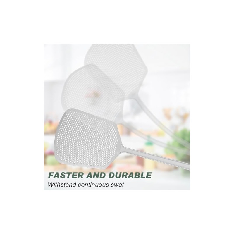 Fly Swatter Plastic Fly Swat 3PCS Manual Flyswatter Long Handle