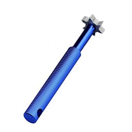 Onwon Groove Sharpener with 6 Heads 3U 3V, Specialty Club Re-Grooving Tool and Cleaner, Carbide Tungsten Steel Cutters, Pitching, Sand, Lob, Gap and Approach Wedges and Utility Clubs