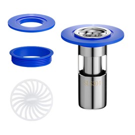 Qrity 1 PCS Floor Drain Strainer 304 Stainless Steel Odor Proof Floor Drain Core, Drain protector, Floor Drain Backflow Preventer, 28mm
