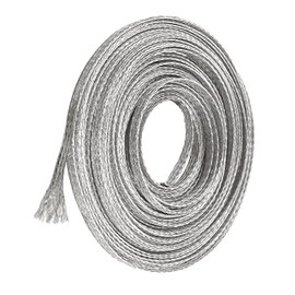 Tin-Plated Copper Reinforcing Strip for Stained Glass – 3.9mm (5/32”) Wide, 9.2m (30.18 ft) Long, Strong & Easy Soldering, Ideal for Large Stained Glass Projects