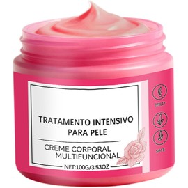 Crema para estrías del embarazo con aroma a rosas, 100 g, humectante de mantequilla para el vientre para el cuidado diario de la piel, mejora la apariencia piel
