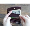 Cartolare Genuine Leather Trifold Wallet "Hammock Wallet Compact Classico", navy