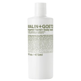 Malin + Goetz Jabón de Mano y Cuerpo de Bergamota - Jabón Hidratante para el Cuerpo con Aroma a Bergamota - Gel de Ducha para Piel Sensible - 473 ml