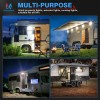 MICTUNING 1pc RV Porch Light, 9" Inch 54W 2000LM Camper