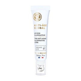 Yves Rocher  Contorno De Ojos Rejuvenecedor Anti Age Global  Ilumina y Reduce Arrugas  Corrige Signos de Edad  Fórmula Vegana  15 ml                  
