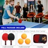 Premium Table Tennis Bat Set, Table Tennis Balls with Bag,