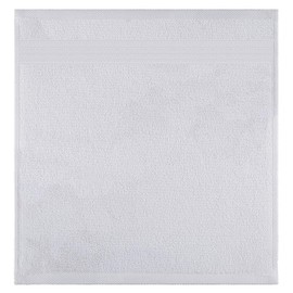 American Veteran Toallas, toallas para baño, juego de 4 piezas, 13 pulgadas, 100% algodón turco, toallitas pequeñas y absorbentes suaves para baño y cocina, toallas blancas