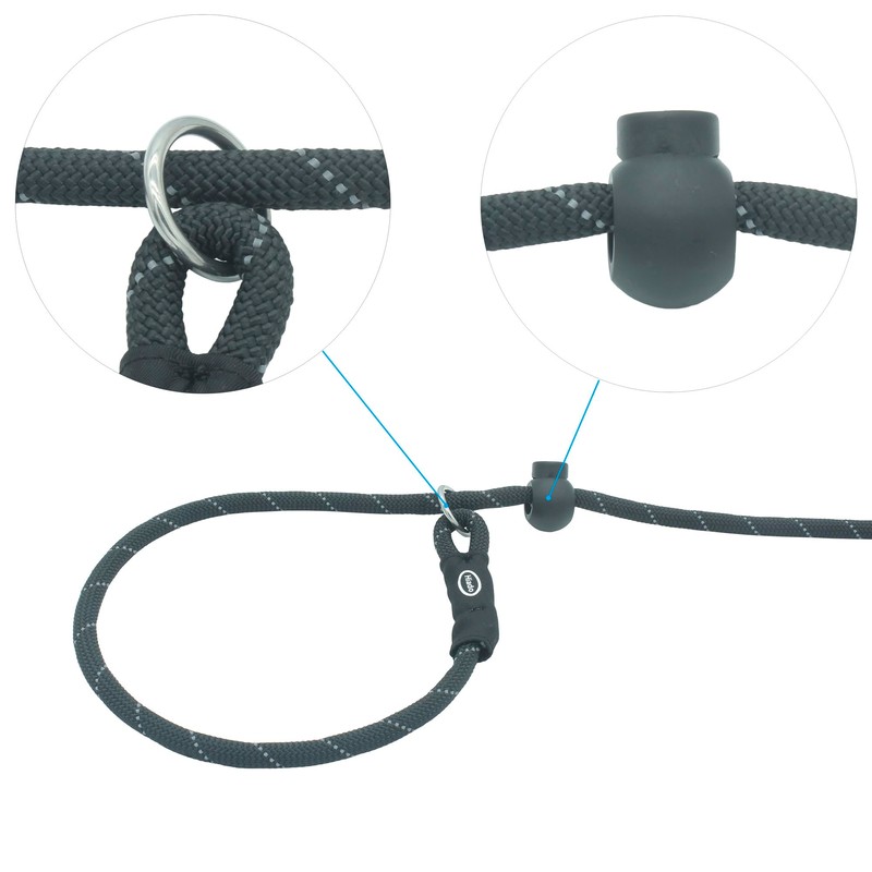 Hiado Slip Lead Dog Leash Reflective with Stopper Loop Rope