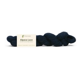 PASCUALI Alpaca Lace, 100% Alpaca Wool, Alpaca Wool for Knitting and Crocheting, Set: 3 Strands - 150 g, Colour: Navy 17