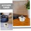 Ciieeo 2pcs Kitchen Timer for Boiling Eggs Manual Countdown Alarm