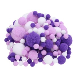 PATIKIL Assorted Size Pom Poms for Crafts, 260Pcs Fuzzy Pastel Pom Pom Balls for Art Supplies DIY Creative Craft Material Handicraft Decorations, Multicolored