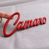 2Pc Camaro Emblem 3D Metal Badge Sticker Letter Nameplate Replacement