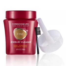 Connoisseurs Jewelry Cleaner Solution Safely Clean All Jewelry Gold Silver Diamonds Stones