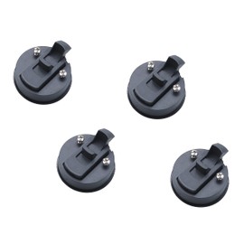 Thorn Boat 2'' Flush Pull Slam Latch Black Plastic Nylon Latch for RV Boat Marine Deck Hatch 1/2'' Door Cabinet Hardware Pack of 4 PCS