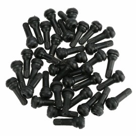 REMA TIP TOP (25) TR418 STANDARD 2" SNAP IN TUBELESS BLACK RUBBER TIRE VALVE STEM TR 418