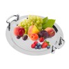 Stainless Steel Buffet Plate Bright Mirror Finish Serving Tray with