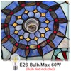 Capulina Tiffany Lamp Stained Glass Pendant Lights 12 Inches Wide