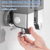 prosfalt 3 x 500ml per Cup Wall Mounted Manual Soap